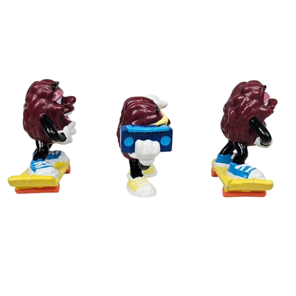Vintage Calras 80s California Raisins Skateboard PVC Figurines Lot of 3 S1 - Picture 7 of 7